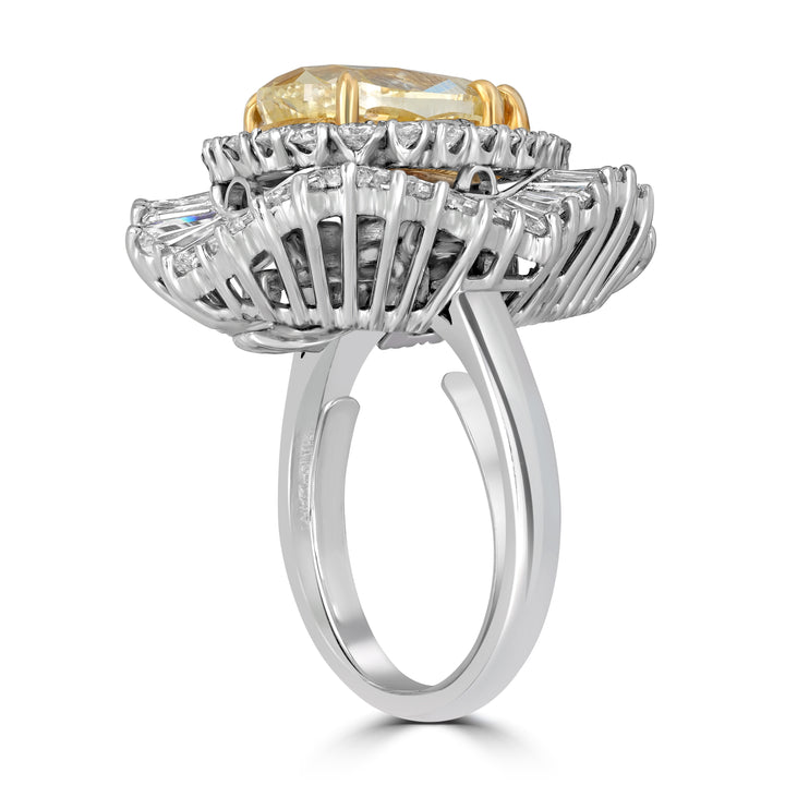 5.01 ct Solitaire Pear Shape Diamond  Ring