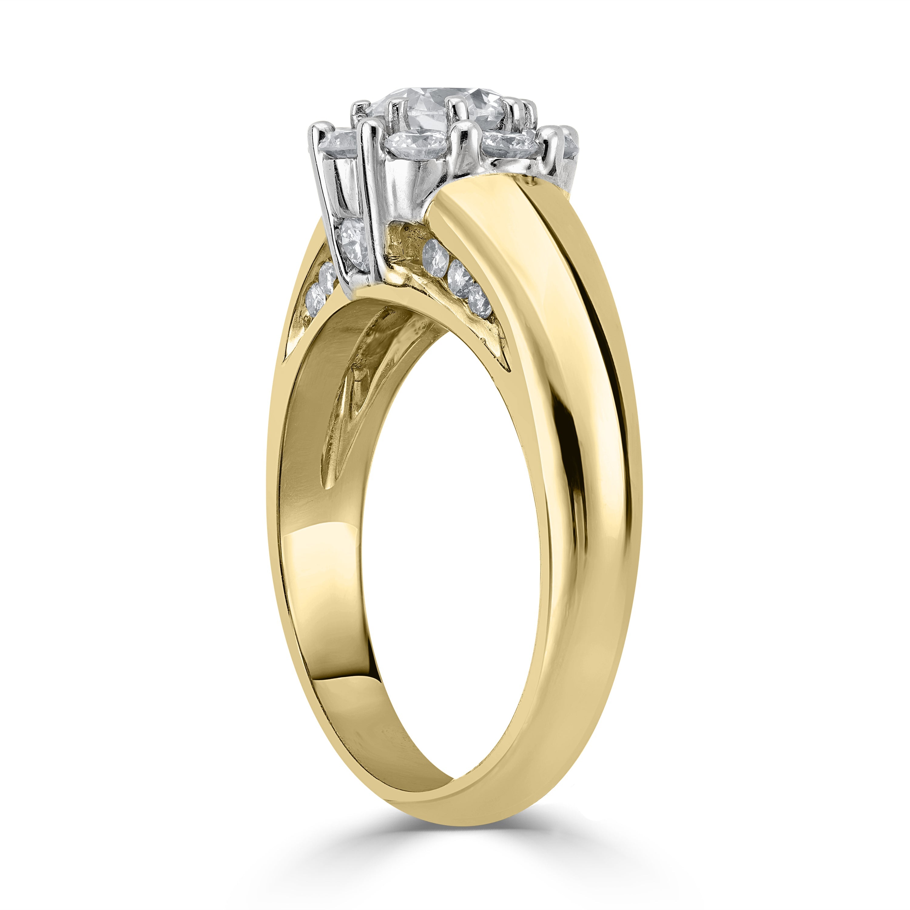 0.75 ct Solitaire Diamond Engagement Ring in 14K Yellow Gold