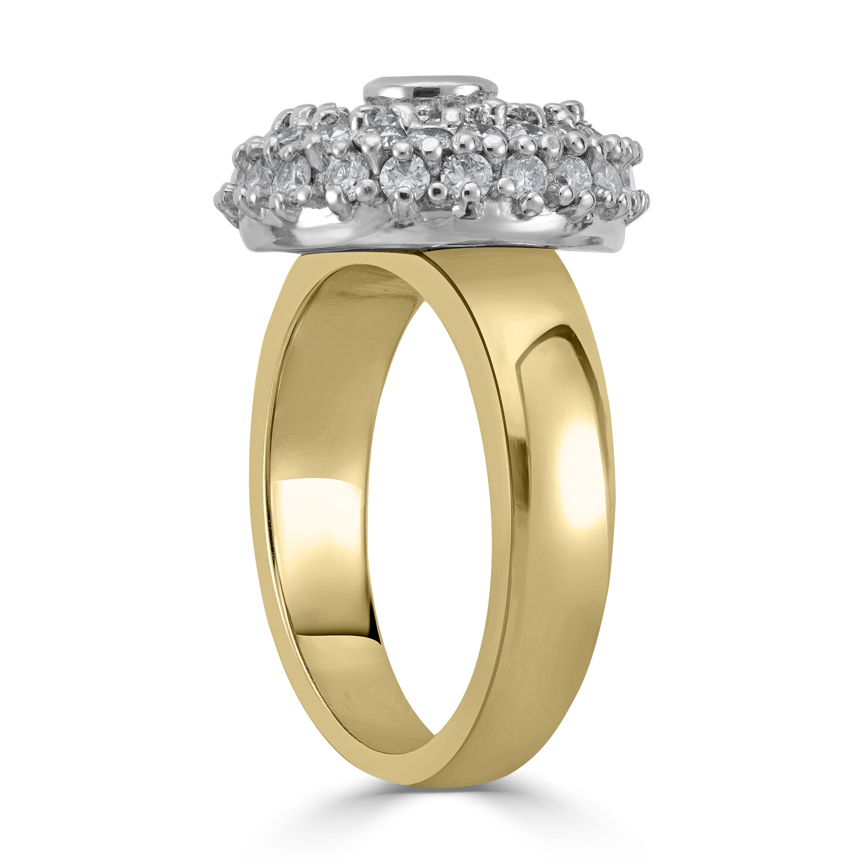 0.30 ct Emerald & Diamond Ring in 14K Yellow Gold