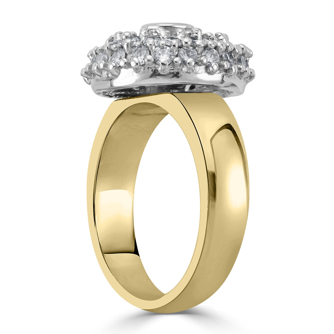 0.30 ct Ruby & Diamond Ring in 14K Yellow Gold