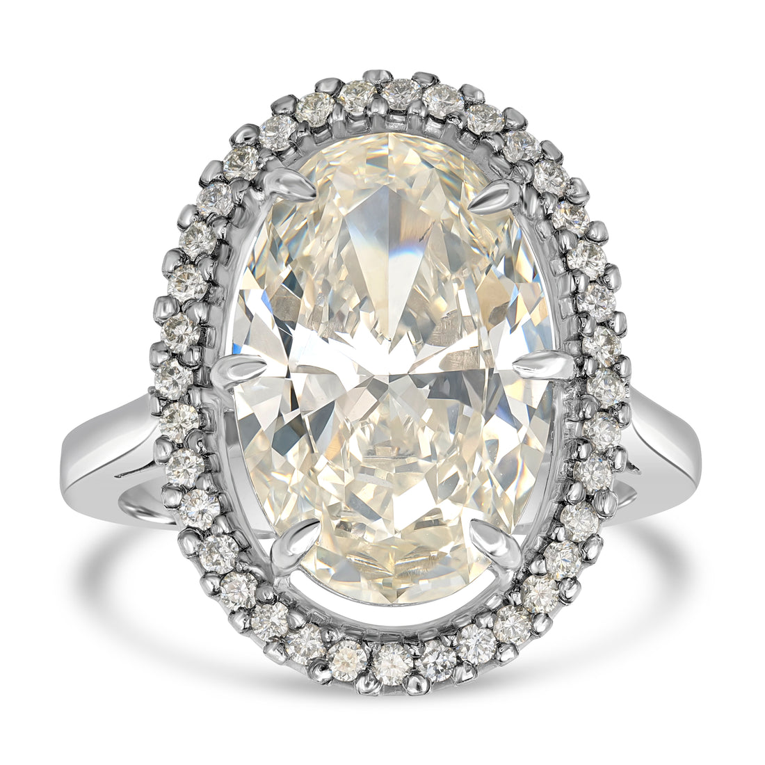 6.20 ct Solitaire Oval Diamond Engagement Ring