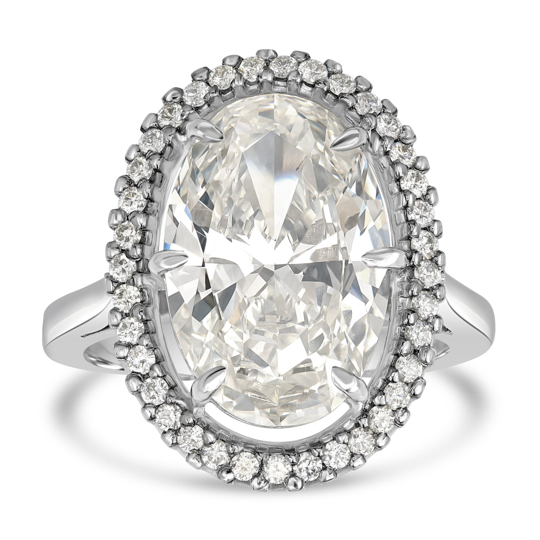 6.20 ct Solitaire Oval Diamond Engagement Ring