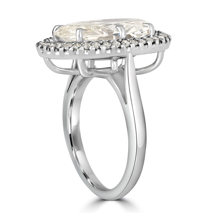 6.20 ct Solitaire Oval Diamond Engagement Ring