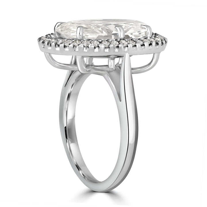 6.20 ct Solitaire Oval Diamond Engagement Ring