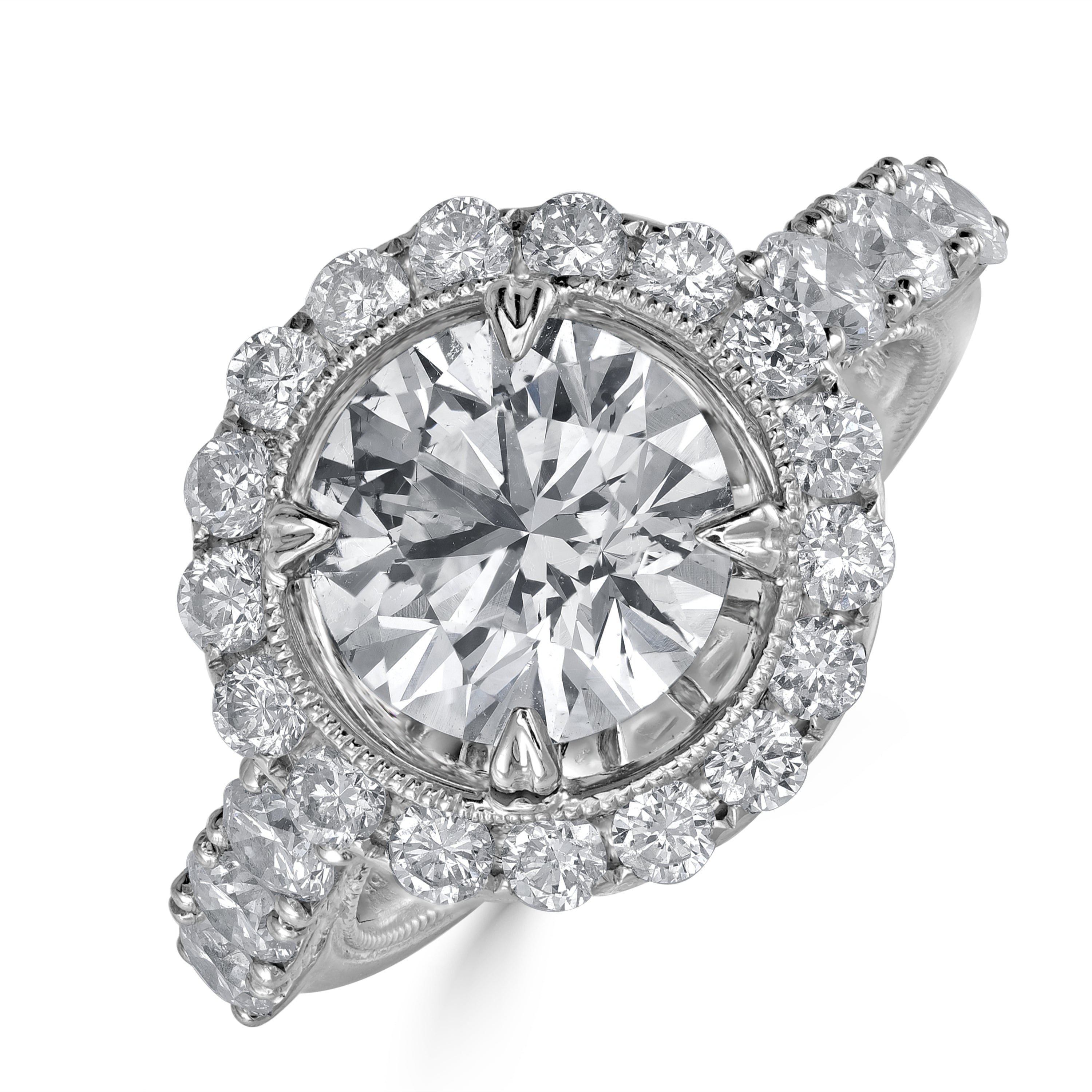 4.02 ct Solitaire Diamond Engagement Ring in 14K White Gold - EGL Certified