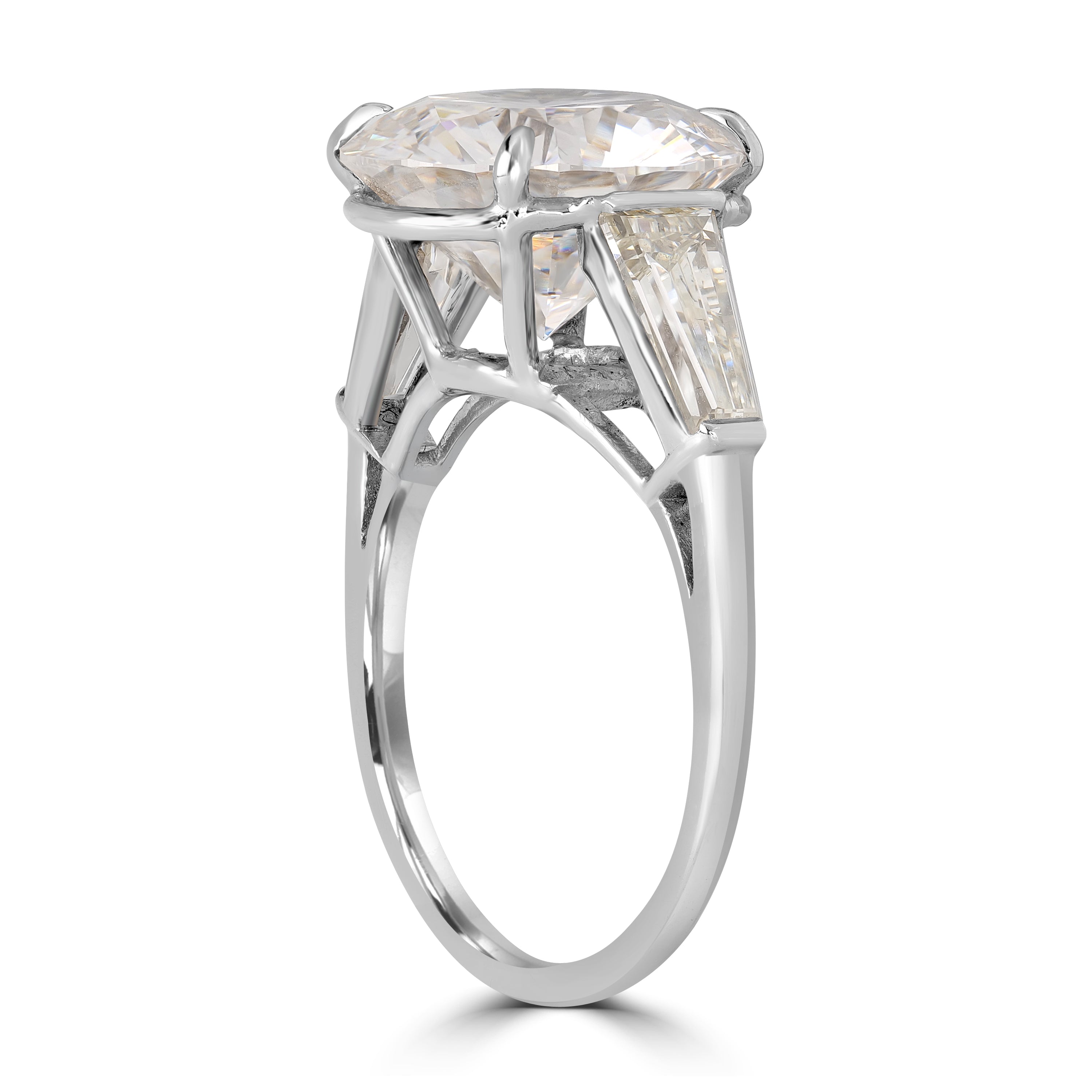7.20 ctw Solitaire Round Diamond Engagement Ring (6.20 ct Center - GIA Certified)