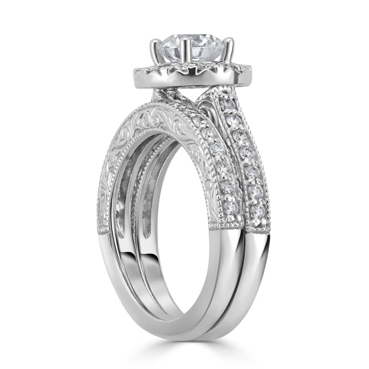 1.06 ct Solitaire Diamond Engagement Ring in 14K White Gold - EGL Certified