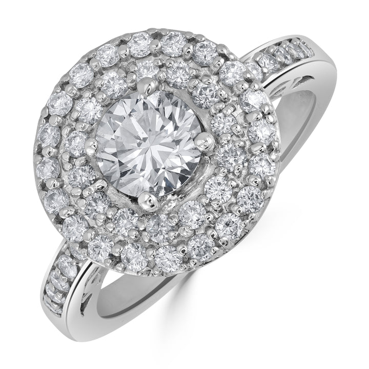 Certified 0.80ct Solitaire Diamond Engagement Ring