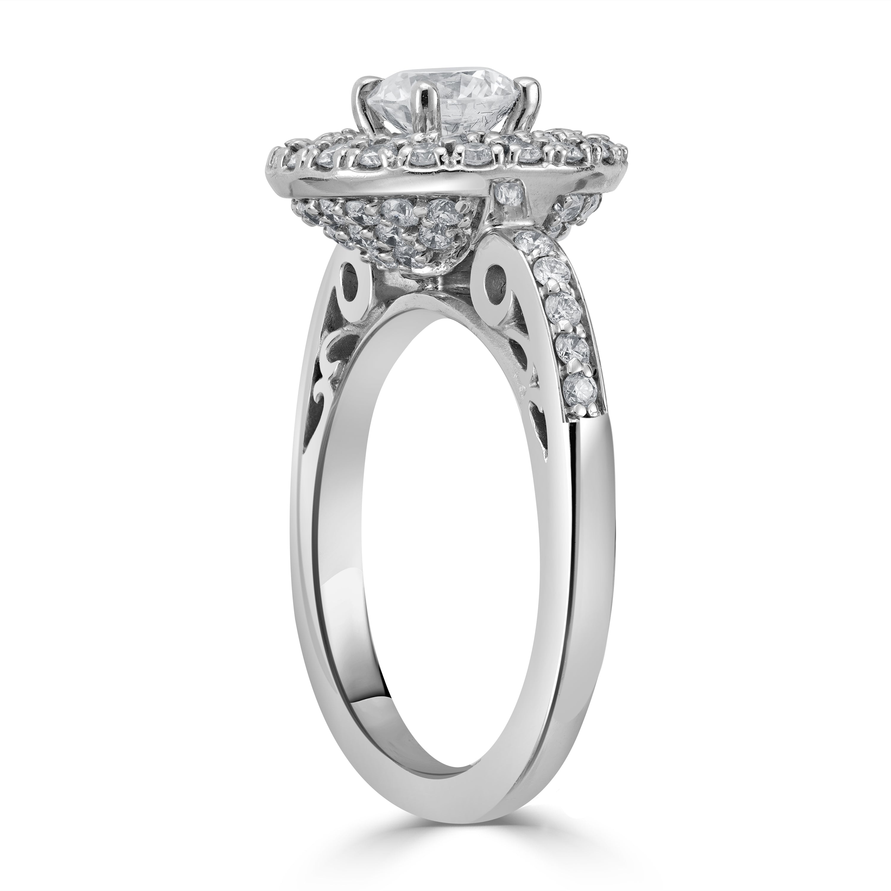 0.80 ct Solitaire Diamond Engagement Ring in 14K White Gold - EGL Certified