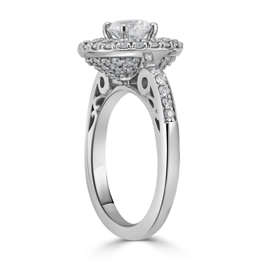 0.80 ct Solitaire Diamond Engagement Ring in 14K White Gold - EGL Certified