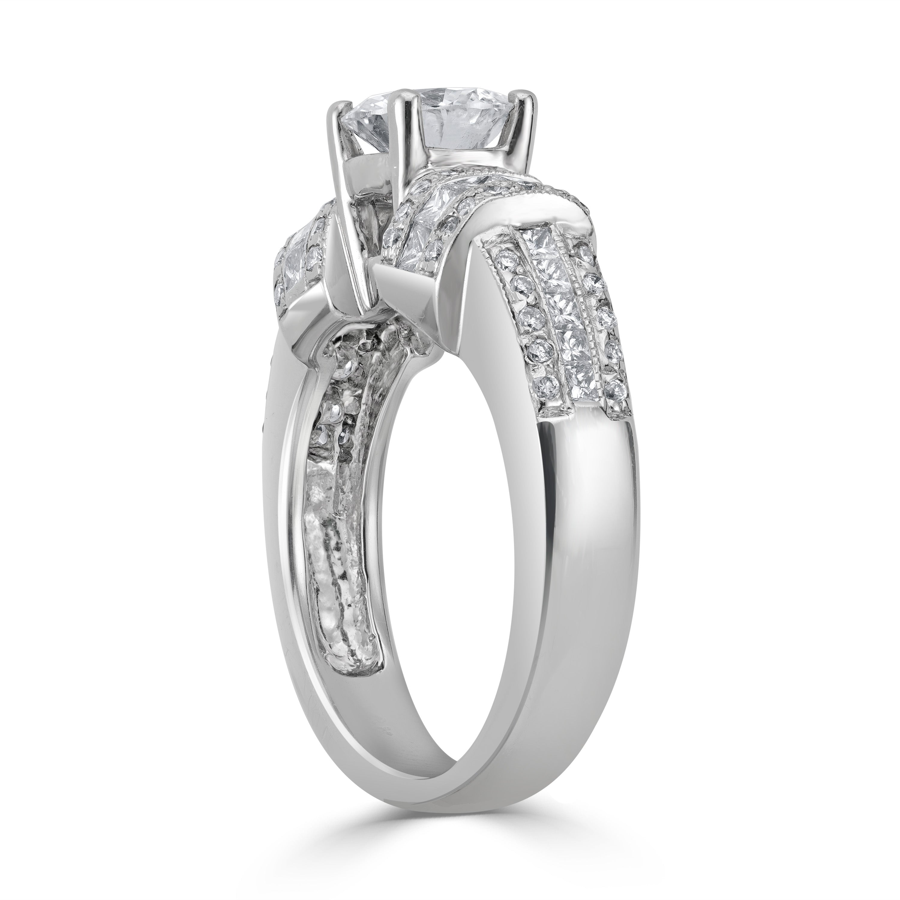 1.00 ct Solitaire Diamond Engagement Ring in 14K White Gold - EGL Certified