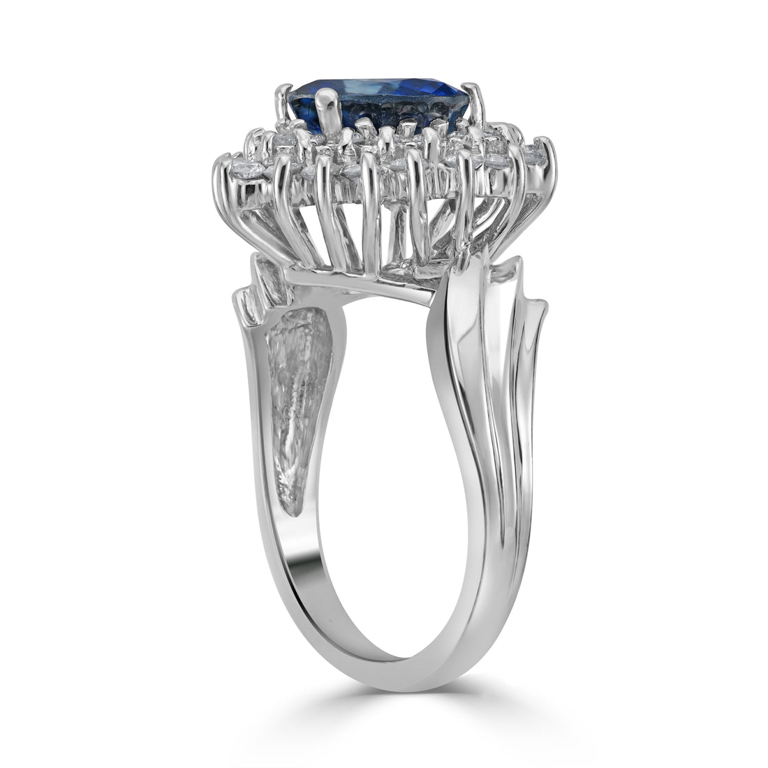 2.69 ct Sapphire Gemstone & Diamond Ring