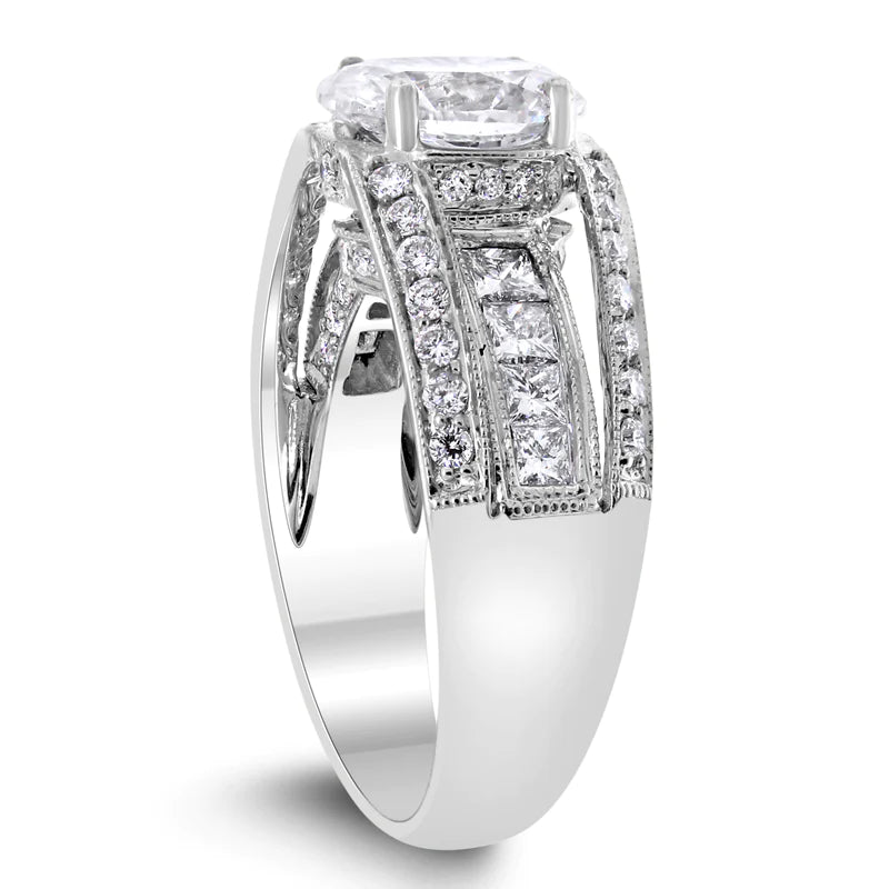 Certified 1.56ct Solitaire Oval Diamond Engagement Ring