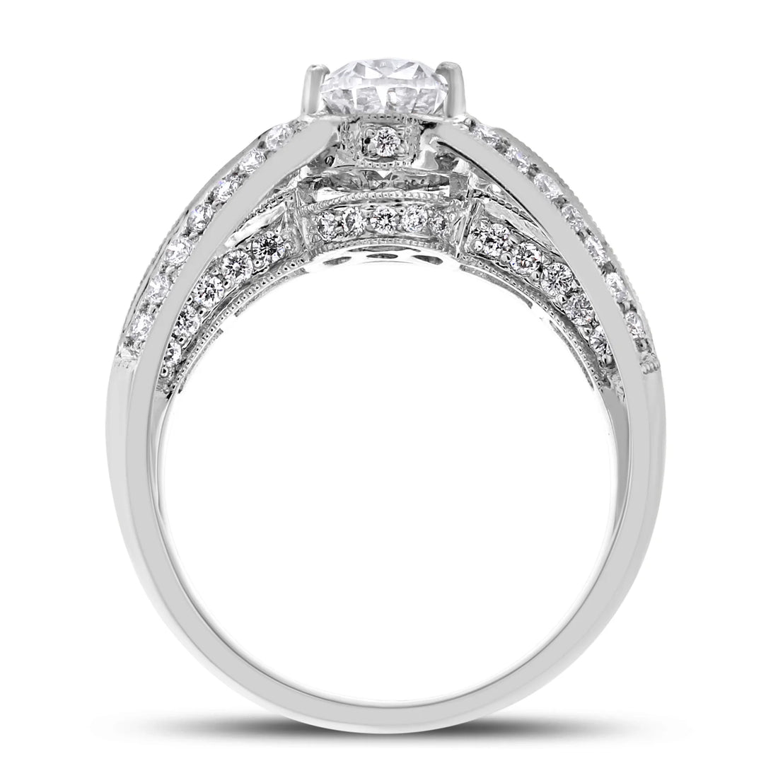 Certified 1.56ct Solitaire Oval Diamond Engagement Ring