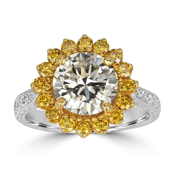 2.20 ct Solitaire Round Diamond Ring in Platinum