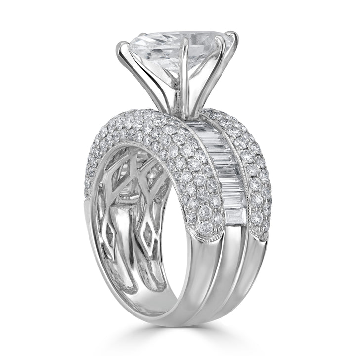2.00 ct Solitaire Marquise Diamond Engagement Ring in 14K White Gold - EGL Certified
