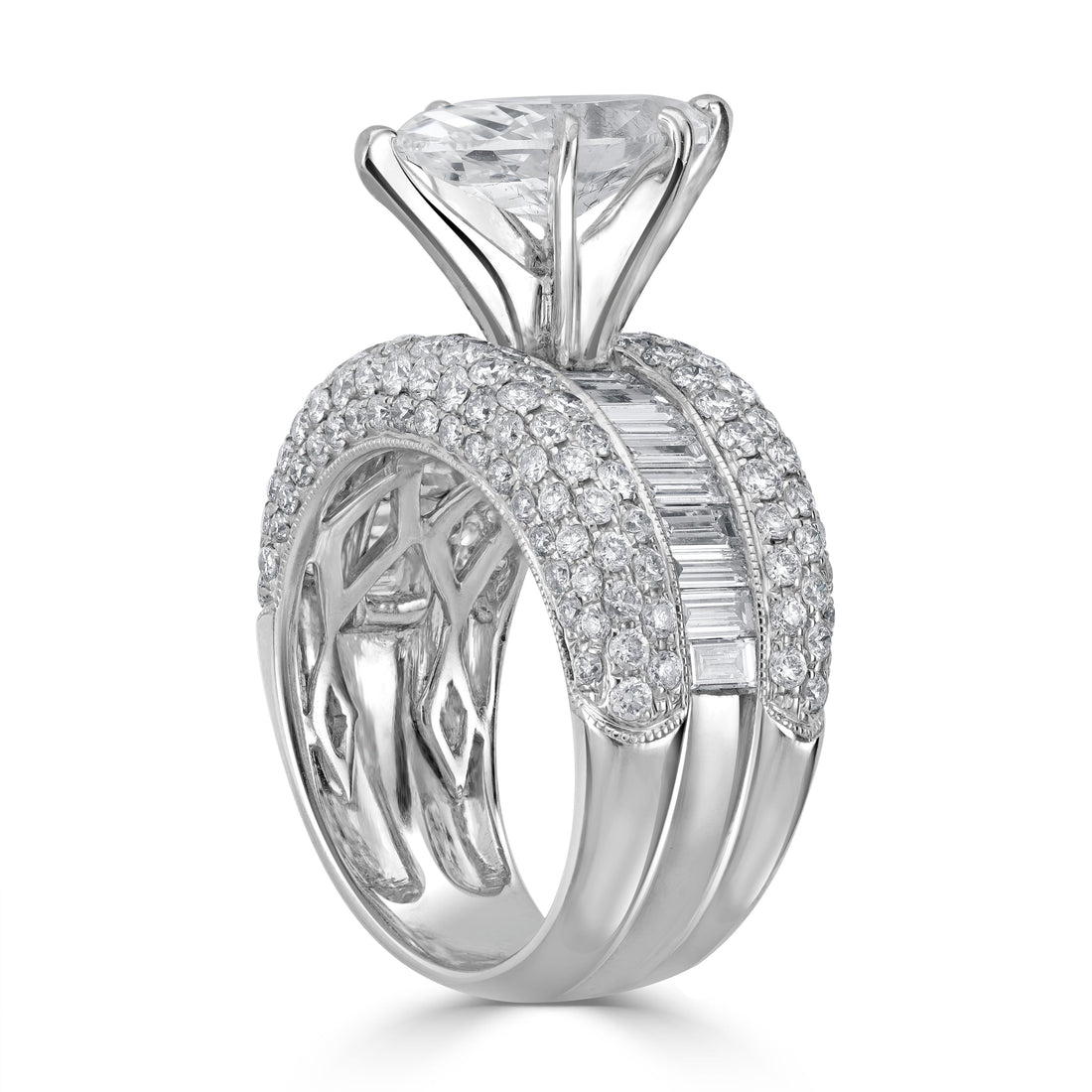 2.00 ct Solitaire Marquise Diamond Engagement Ring in 14K White Gold - EGL Certified