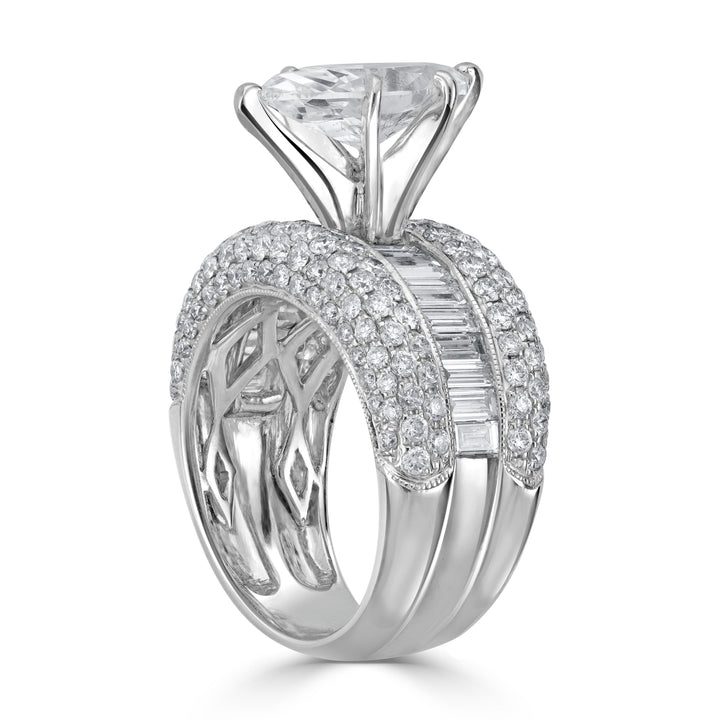 2.00 ct Solitaire Marquise Diamond Engagement Ring in 14K White Gold - EGL Certified