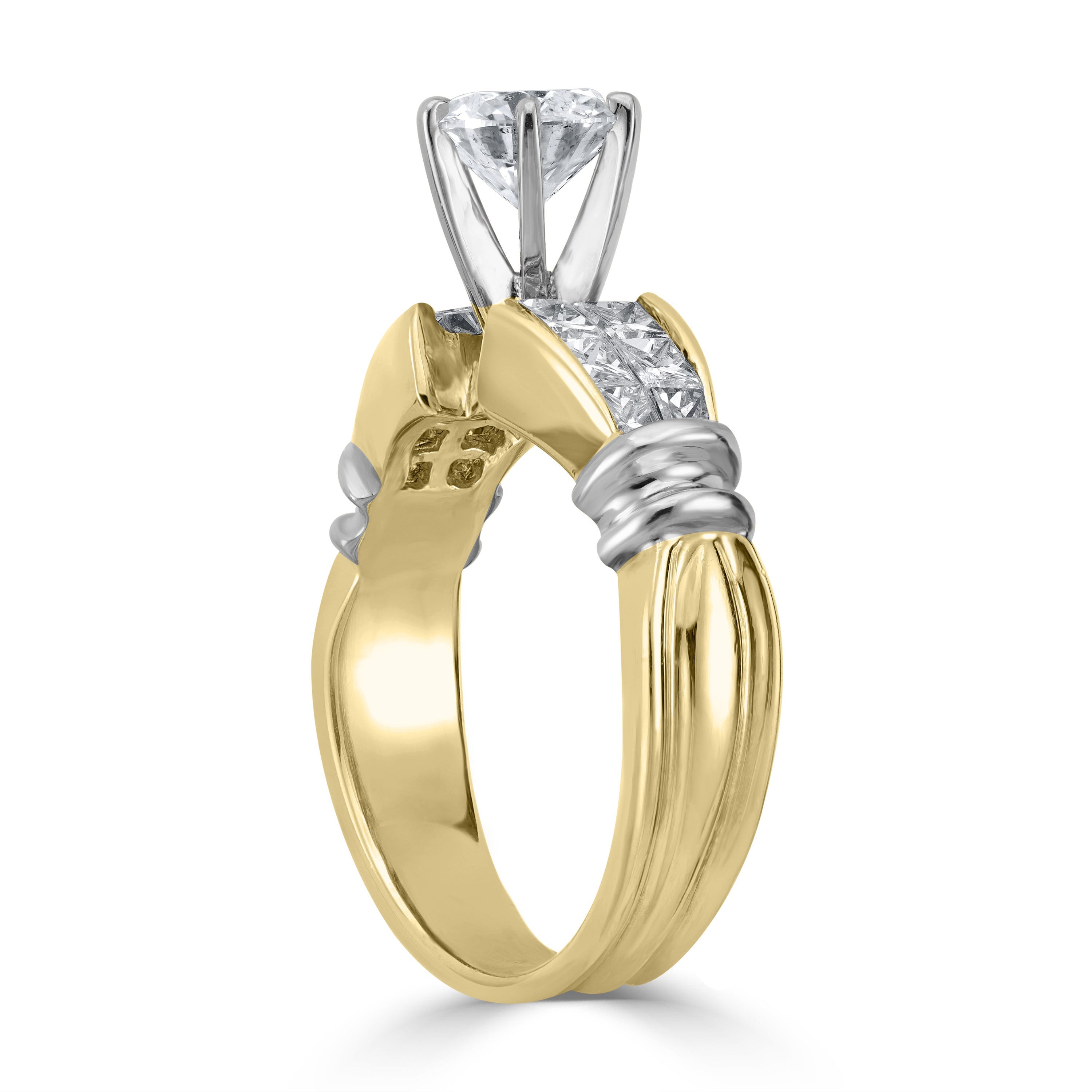 1.77 ctw Solitaire Diamond Engagement Ring in 14K Yellow Gold - EGL Certified