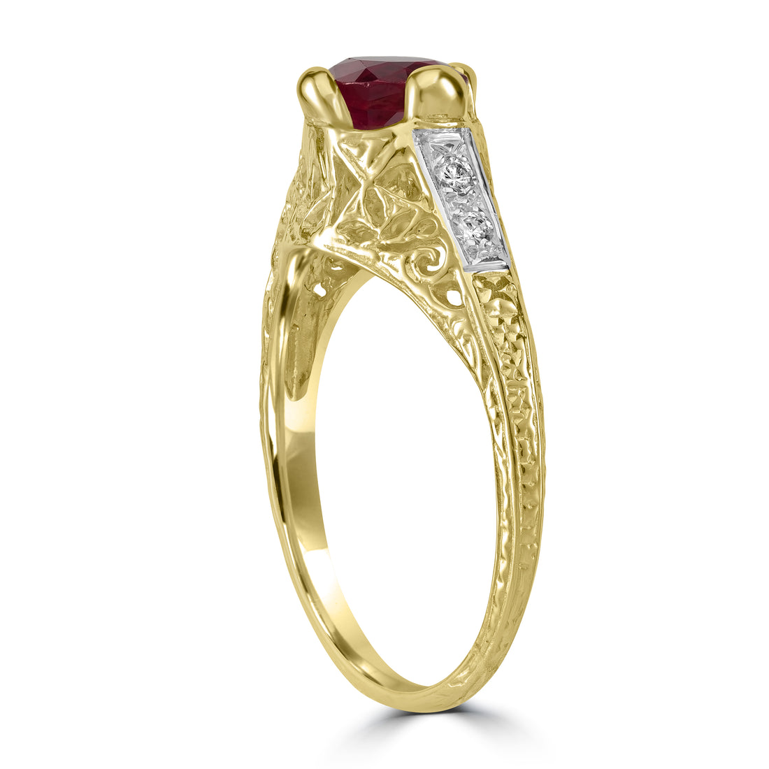 Ruby Gemstone & Diamond Ring