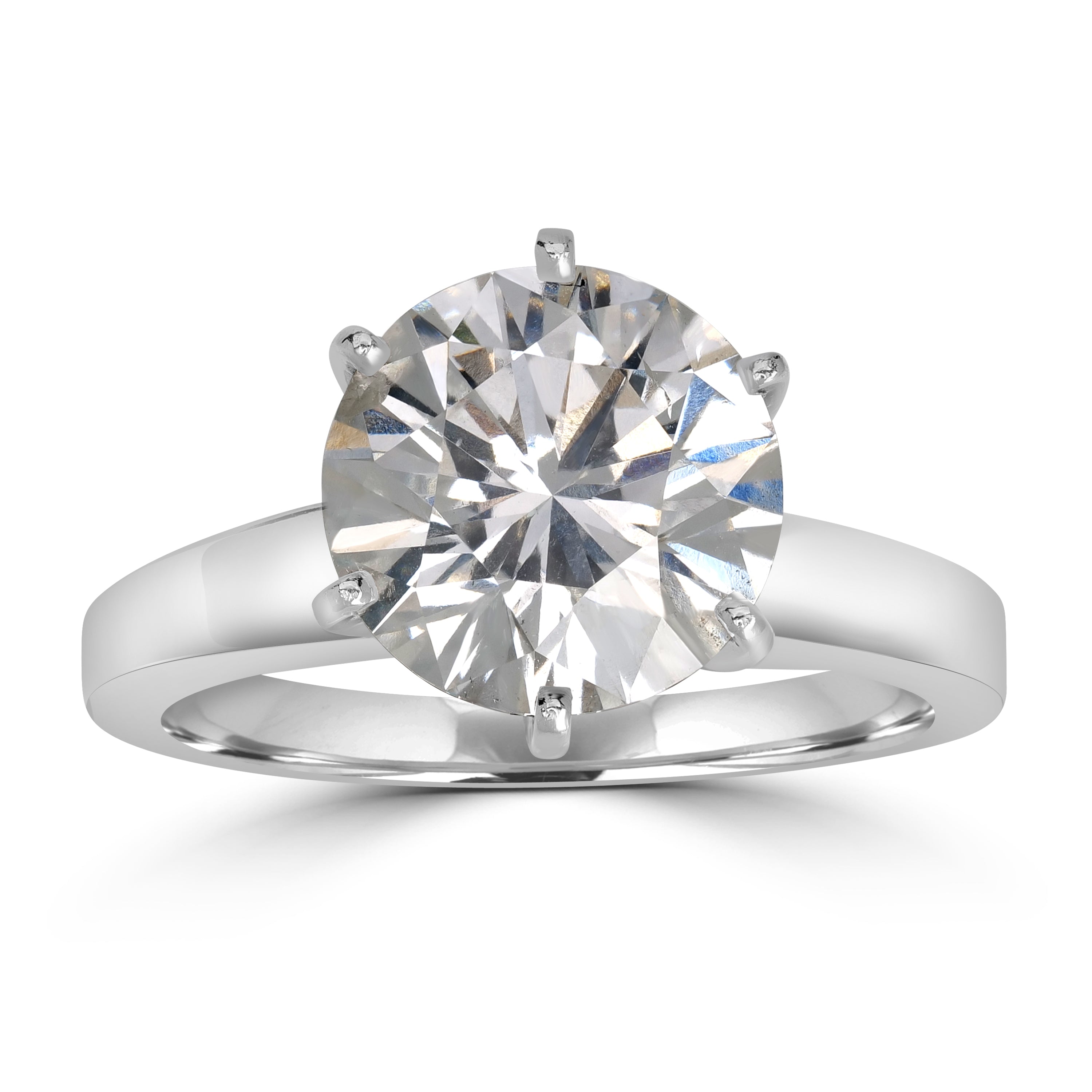 3.26 ct Solitaire Round Diamond Engagement Ring - EGL Certified