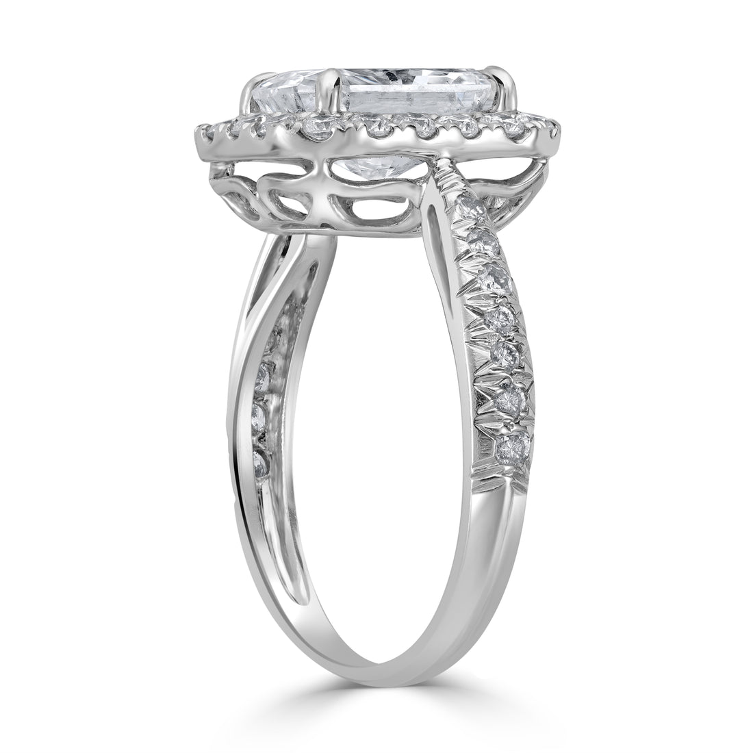 1.71ct Solitaire Radiant Diamond Engagement Ring