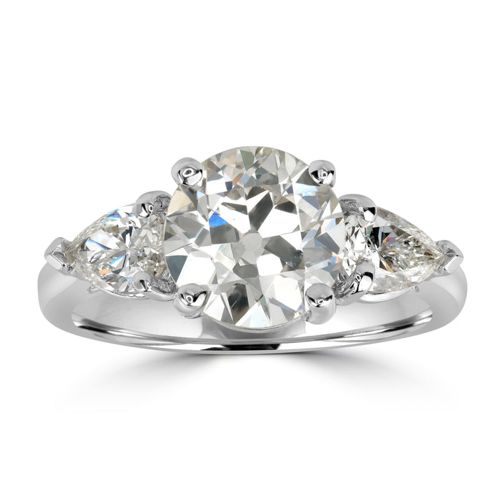 2.65 ct Solitaire Diamond Engagement Ring in 18K White Gold - EGL Certified