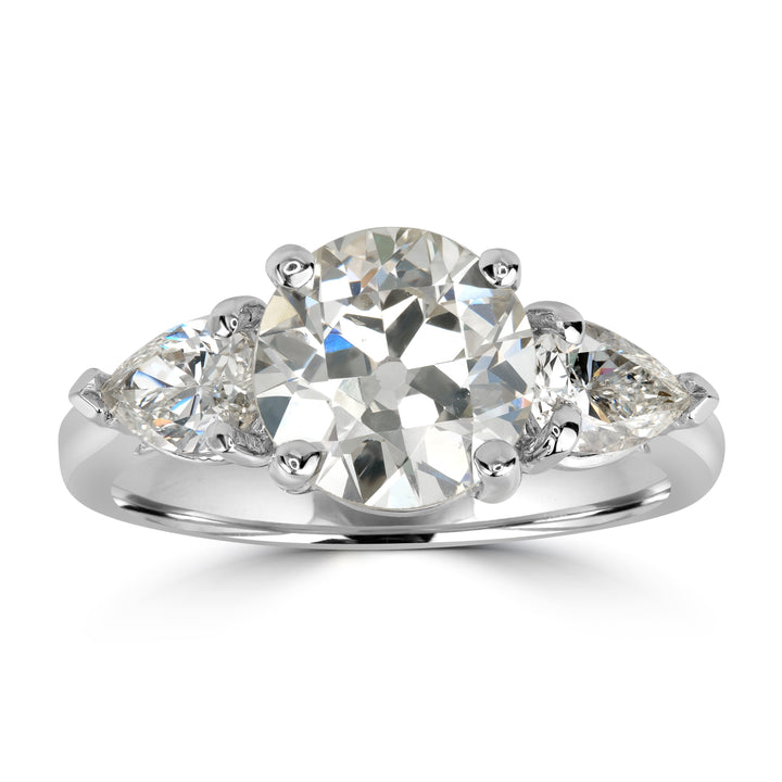 3.58 ctw Solitaire Diamond Engagement Ring in 18K White Gold - EGL Certified