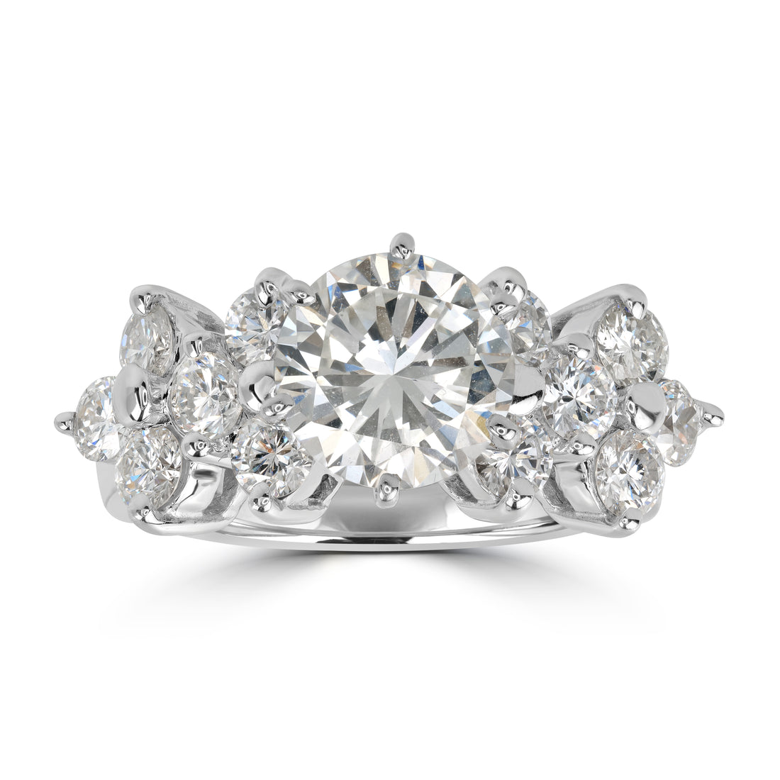 2.25 ct Solitaire Round Diamond Ring in 18K White Gold - GIA Certified