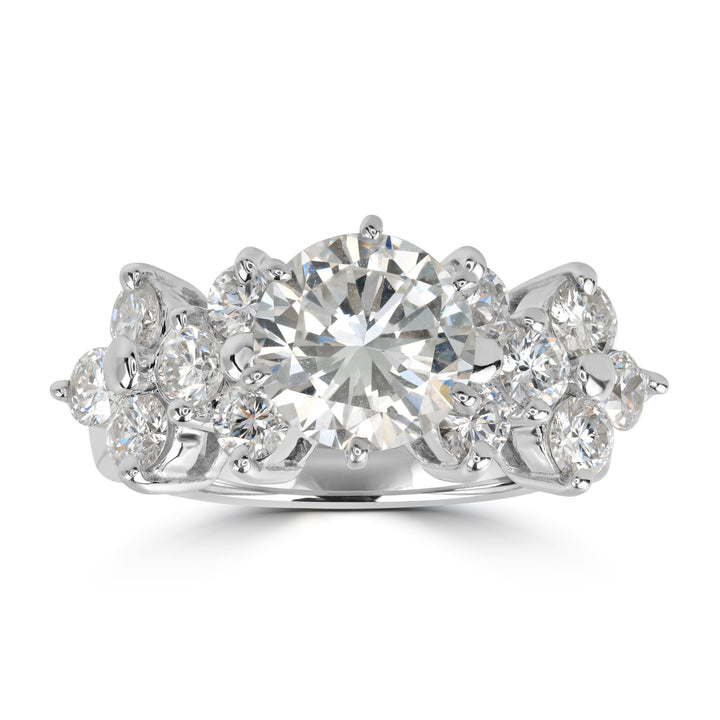 2.25 ct Solitaire Round Diamond Ring in 18K White Gold - GIA Certified