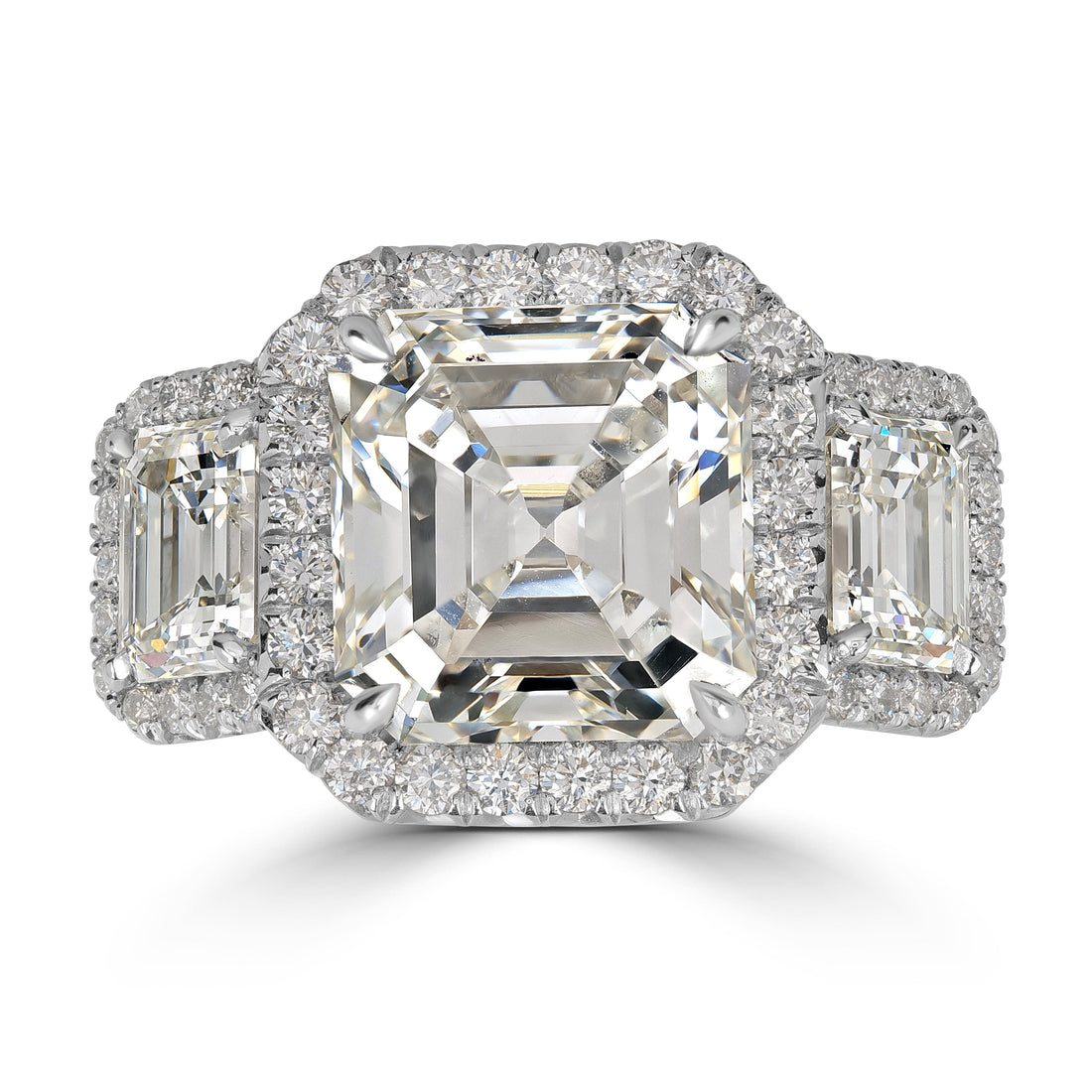 9.13 ctw Solitaire Asscher Cut Engagement Diamond Ring - GIA Certified