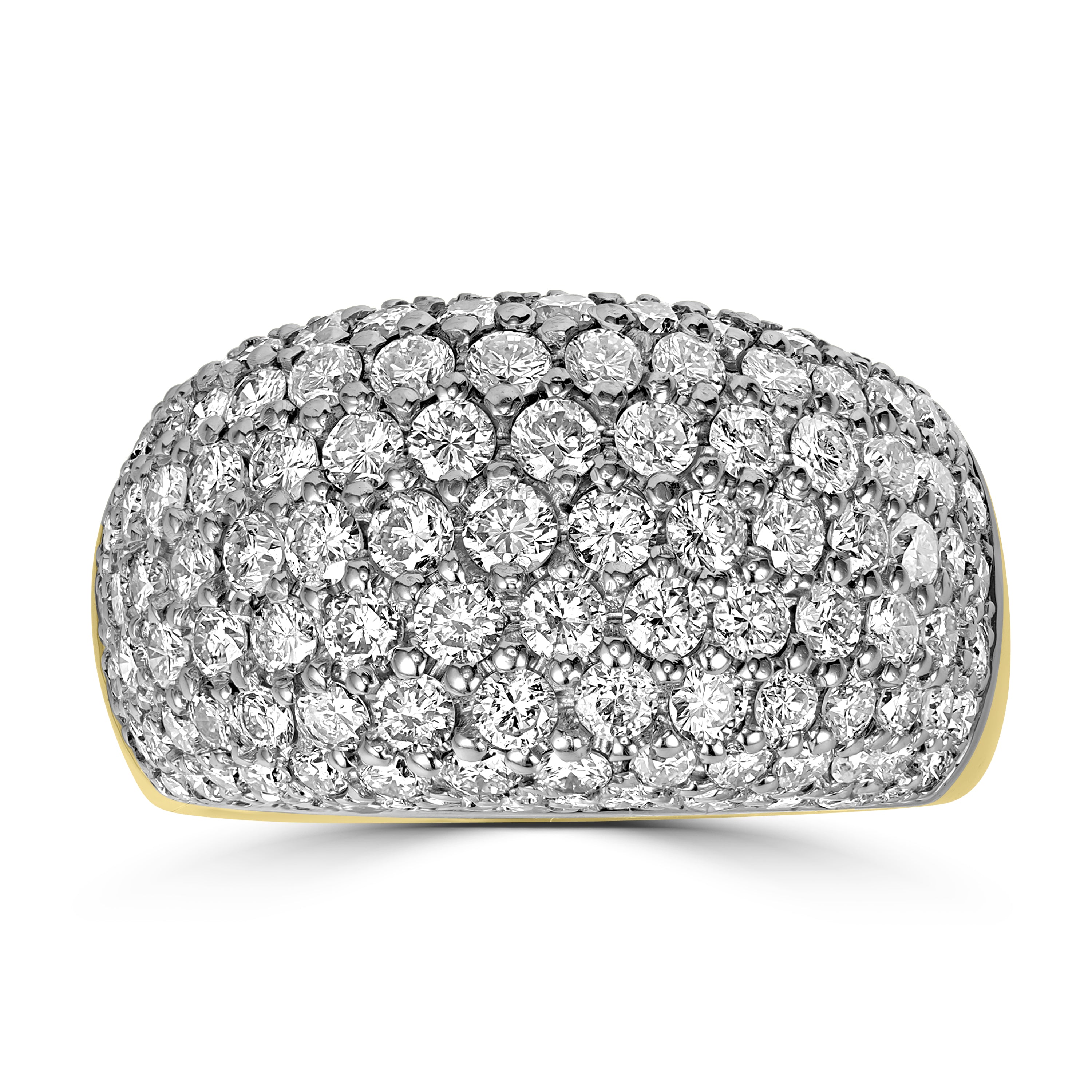 4.30 ct Diamond Ring in 18K Yellow Gold