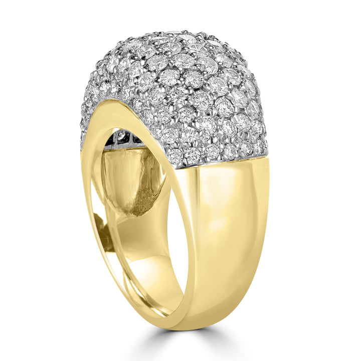 4.30 ct Diamond Ring in 18K Yellow Gold