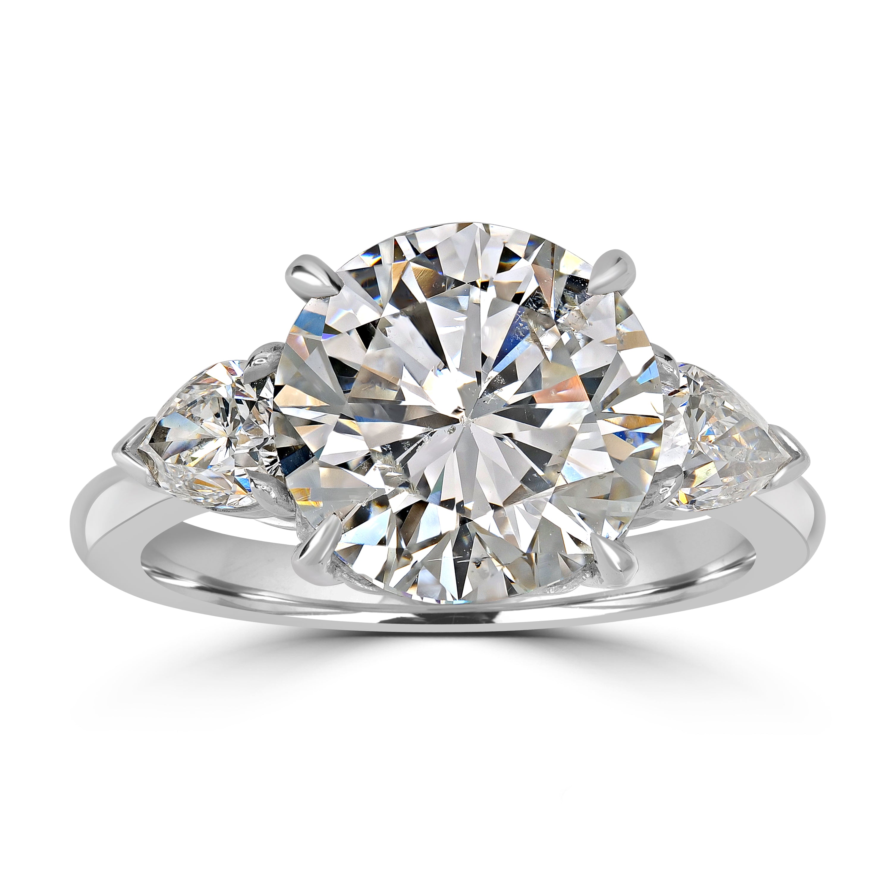 5.00 ct Solitaire Round Engagement Diamond Ring - GIA Certified