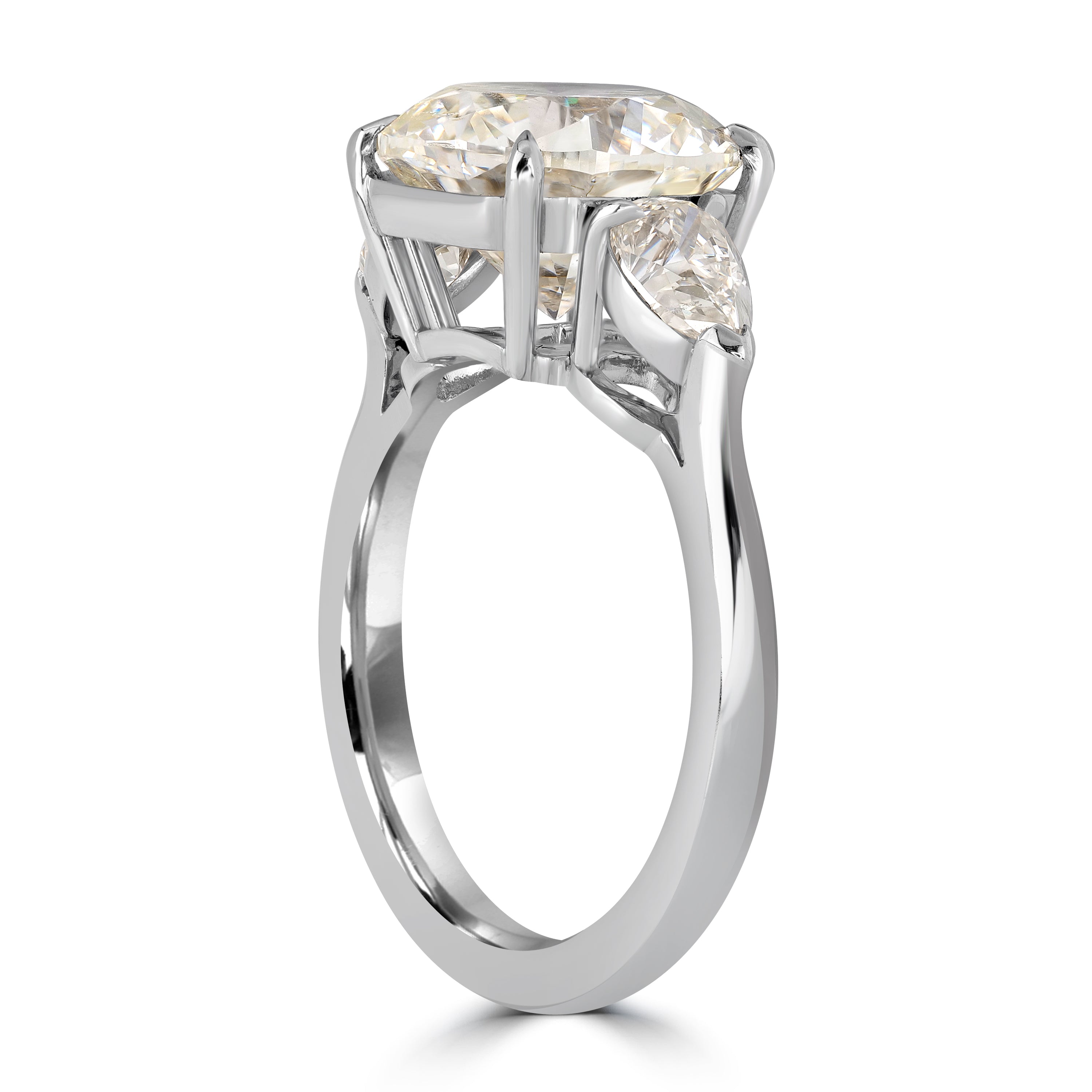 5.00 ct Solitaire Round Engagement Diamond Ring - GIA Certified