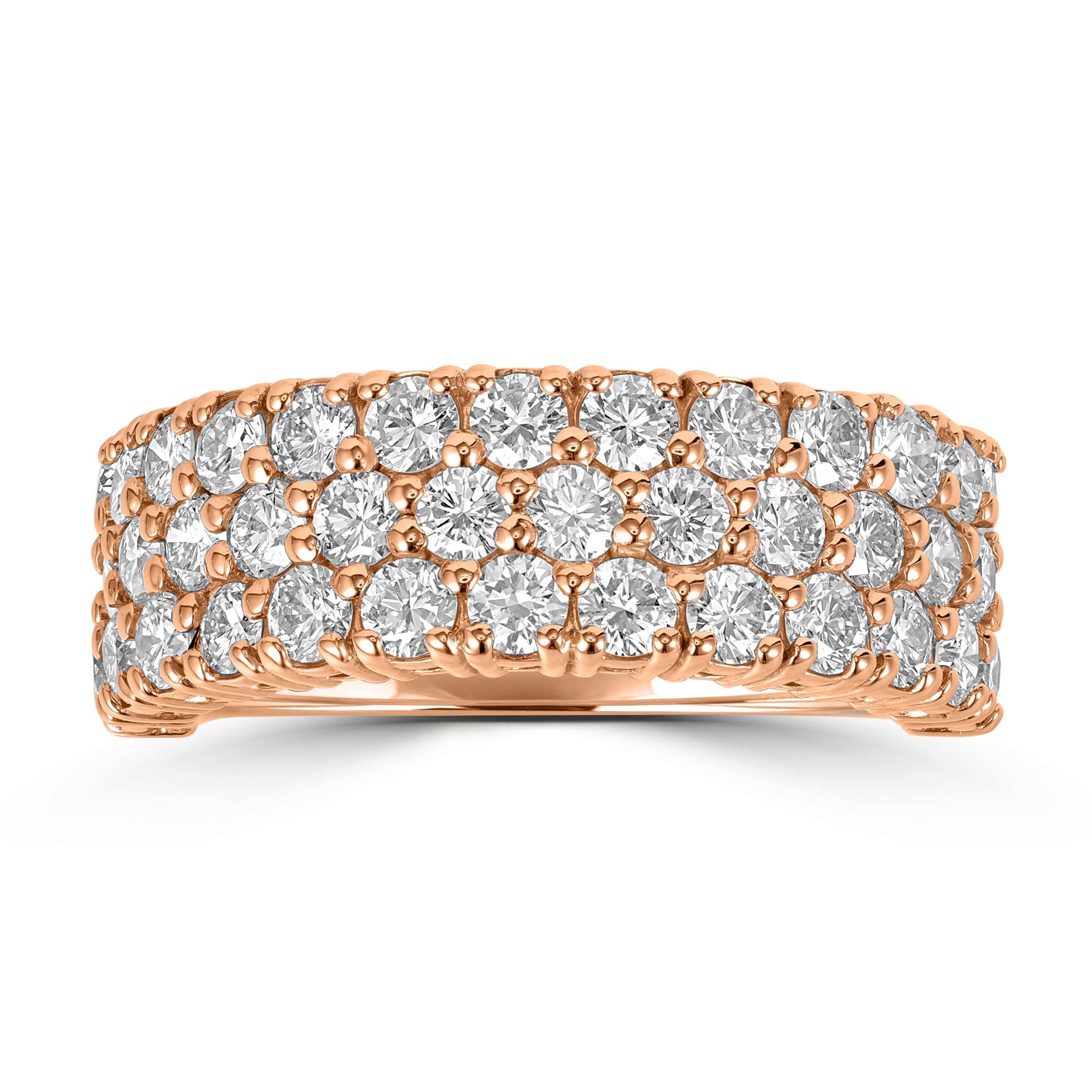 1.93 ct Diamond Ring in 18K Rose Gold