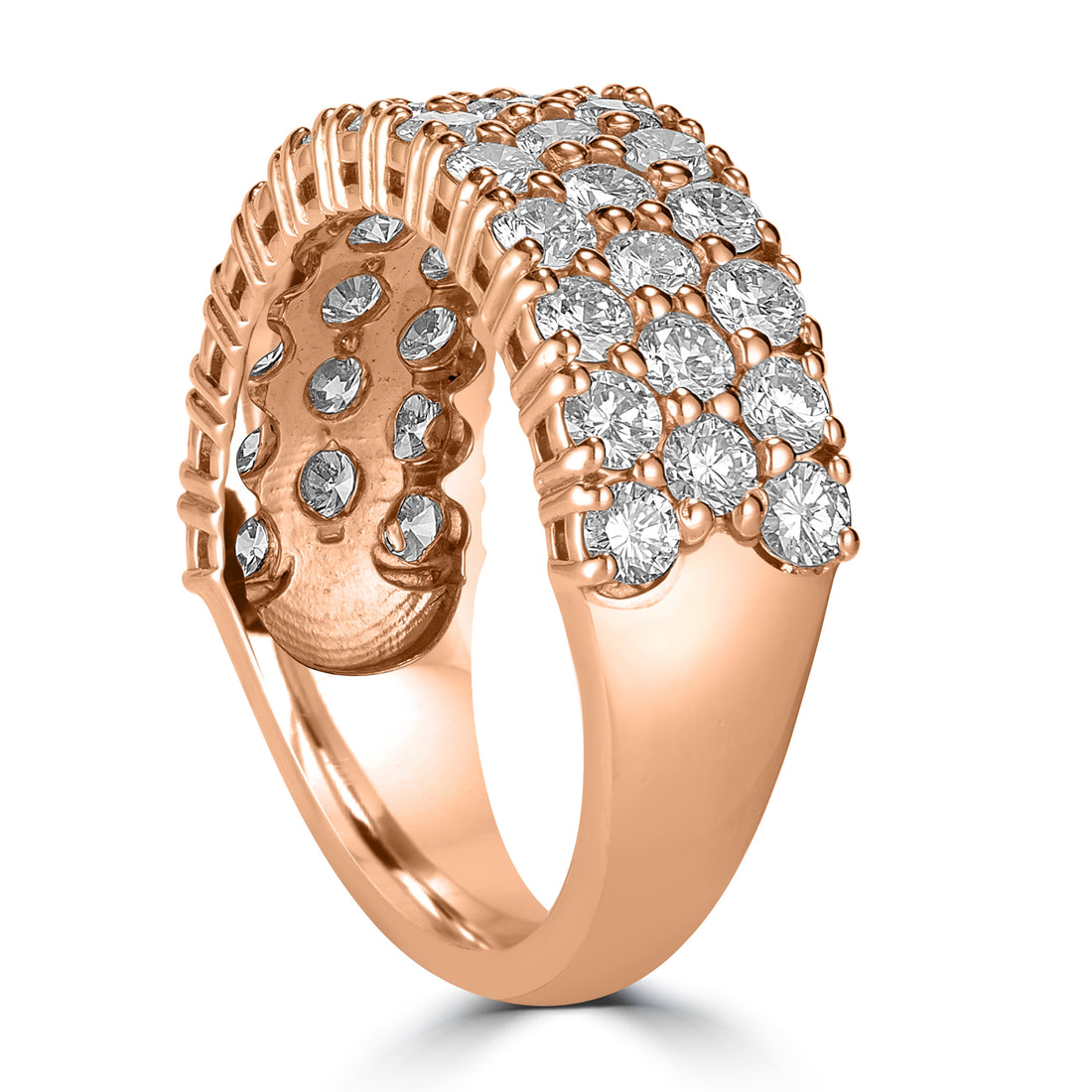 1.93 ct Diamond Ring in 18K Rose Gold