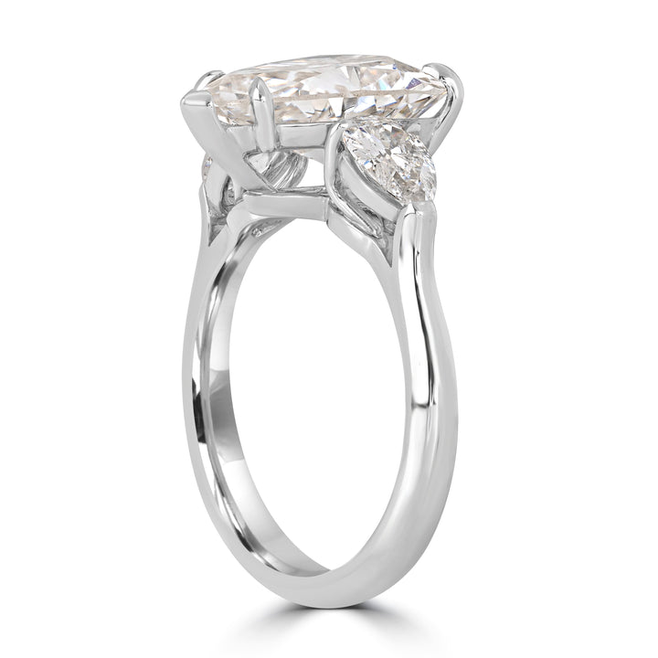 4.46 ctw Solitaire Heart Shape Engagement Ring in Platinum - GIA Certified