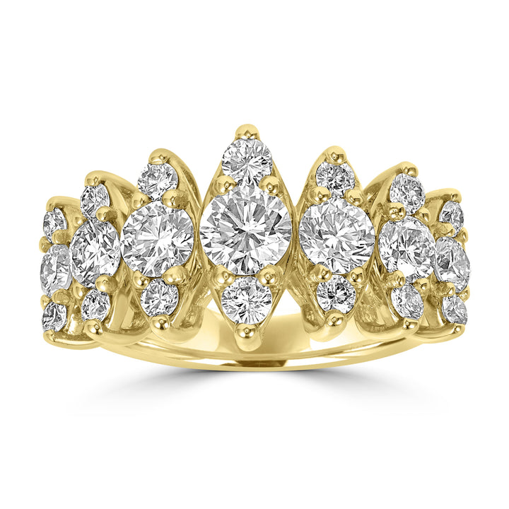 2.09 ct Diamond Ring in 18K Yellow Gold