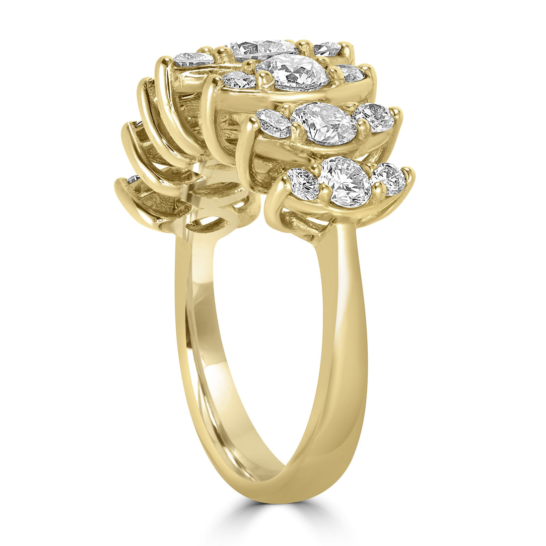 2.09 ct Diamond Ring in 18K Yellow Gold
