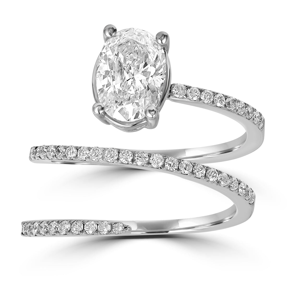 1.22 ct Diamond Ring in 18K White Gold -  EGL Certified