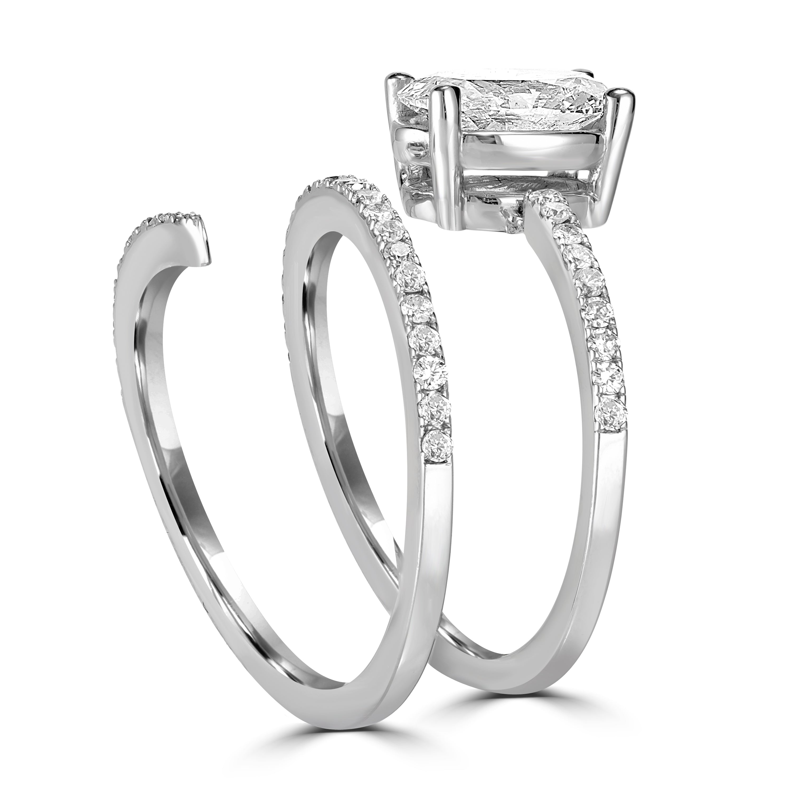 1.22 ct Diamond Ring in 18K White Gold -  EGL Certified