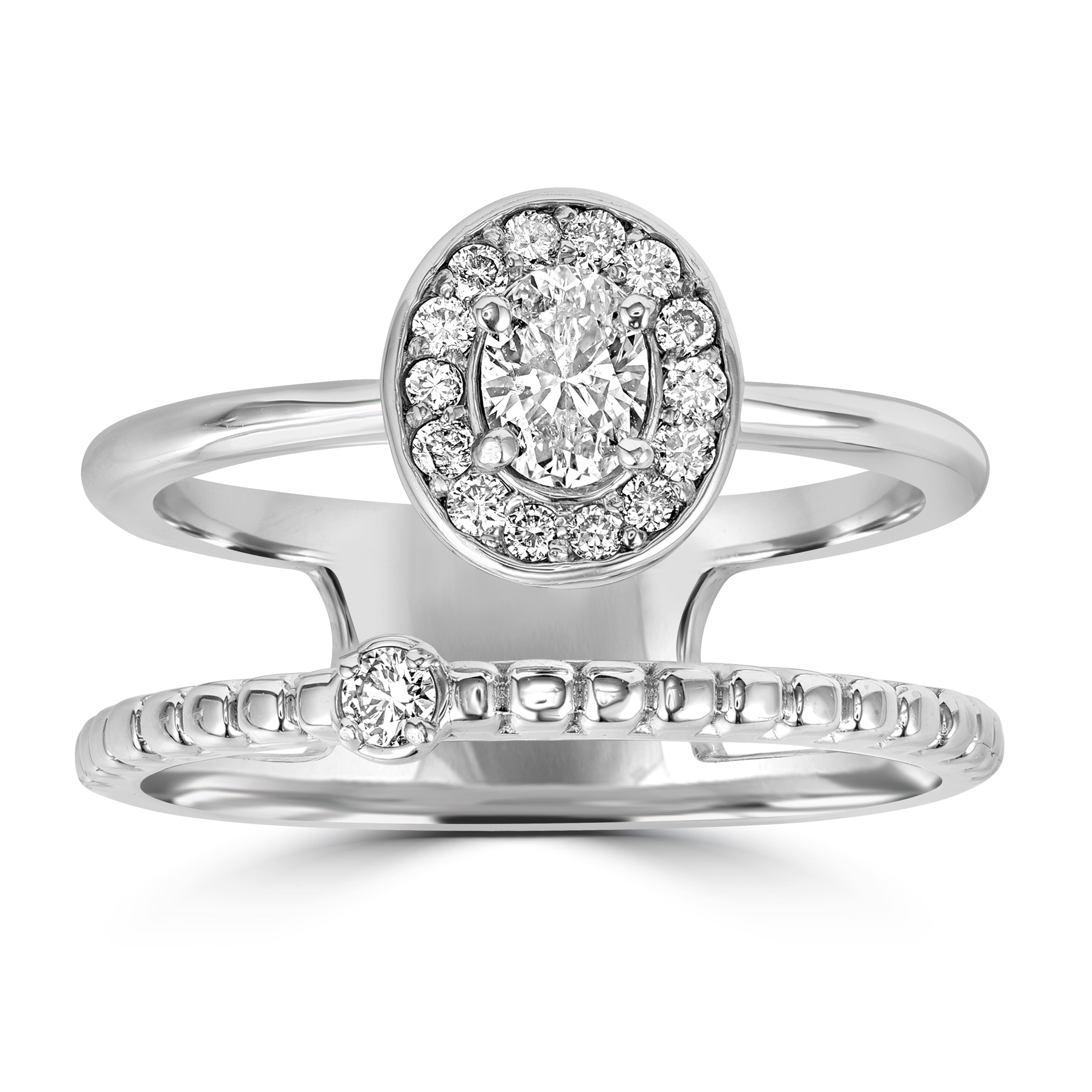 0.26 ct Diamond Ring in 18K White Gold