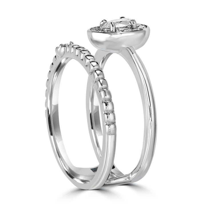 0.26 ct Diamond Ring in 18K White Gold