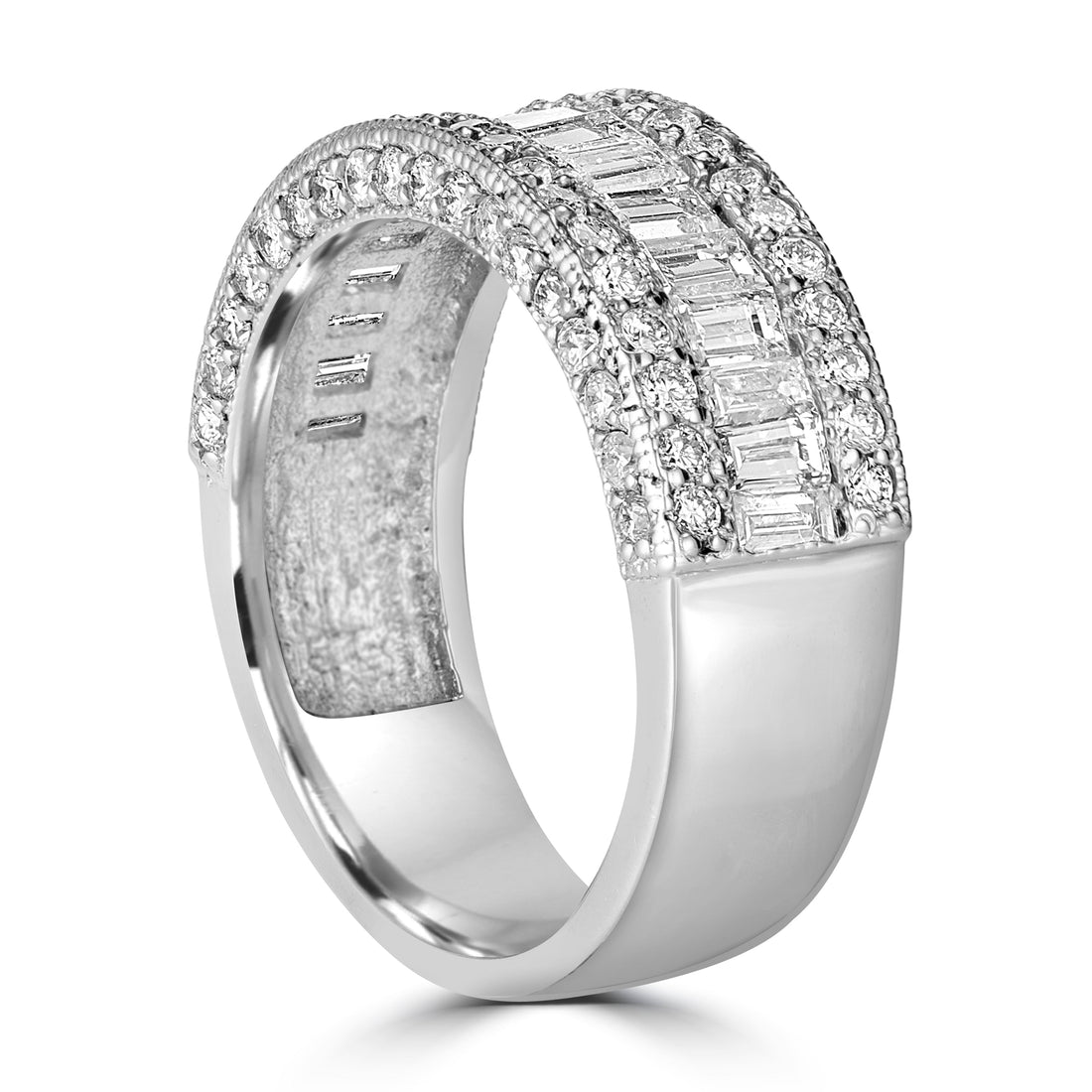 2.20 ct Diamond Band Ring in 14K White Gold