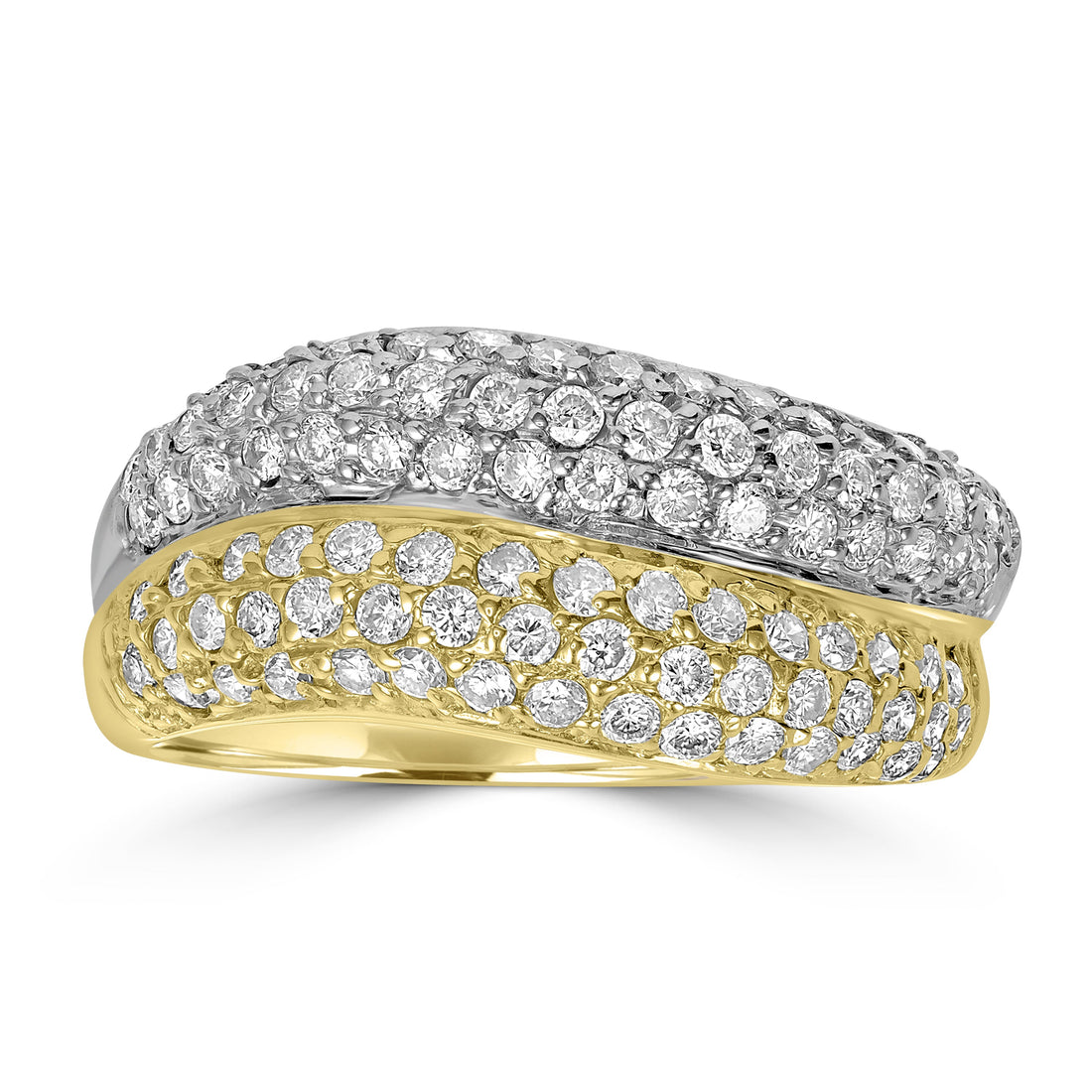 0.75 ct Diamond Ring in 14K Two Tone