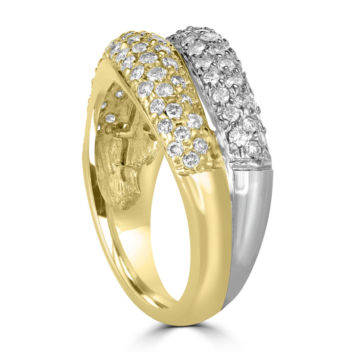0.75 ct Diamond Ring in 14K Two Tone