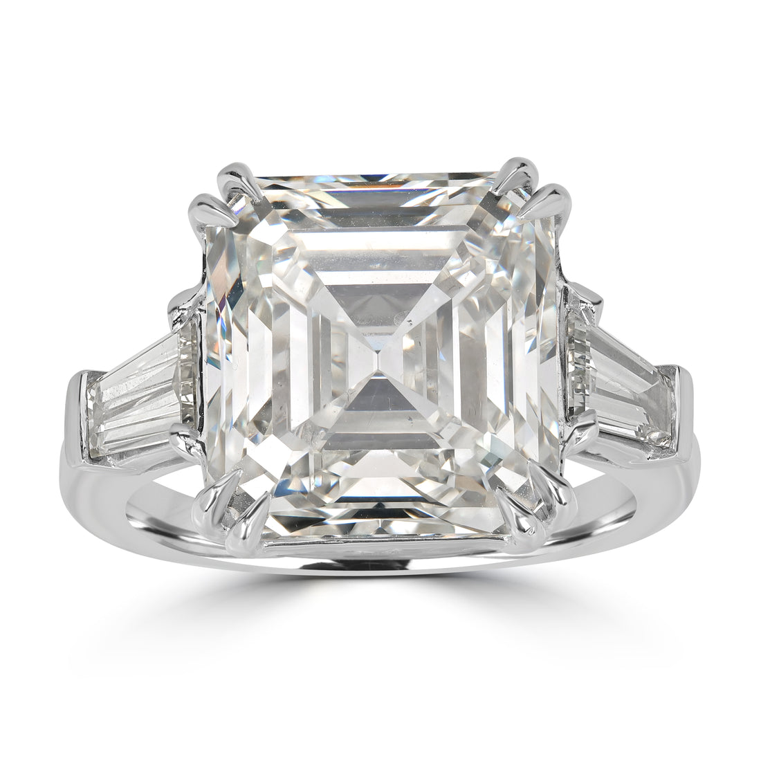 10.31 ct Solitaire Emerald Cut Engagement Ring - GIA Certified