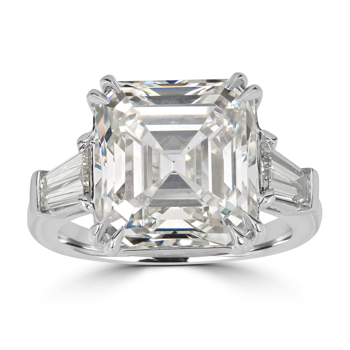 10.31 ct Solitaire Emerald Cut Engagement Ring - GIA Certified