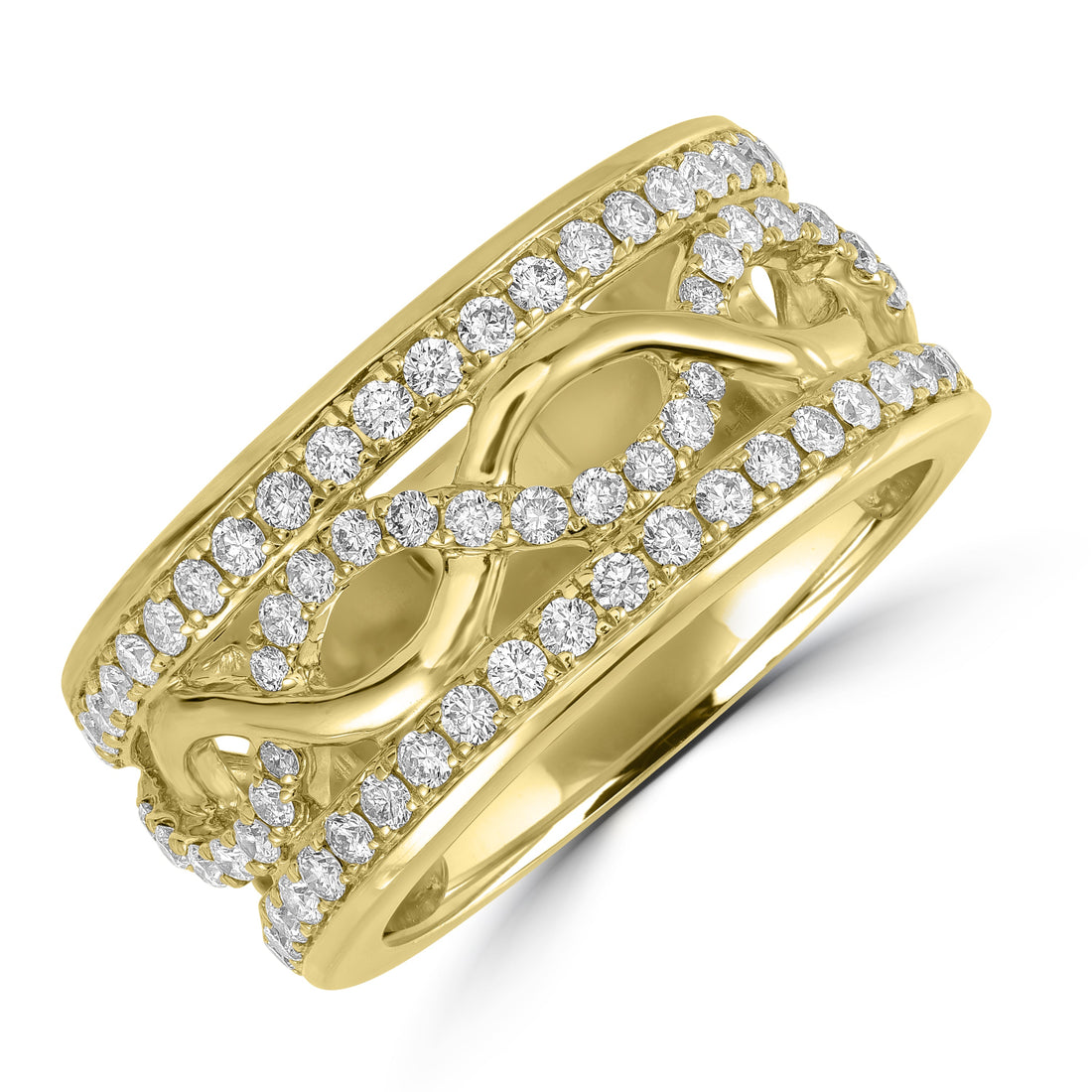 0.75 ct Diamond Band in 14K Yellow Gold